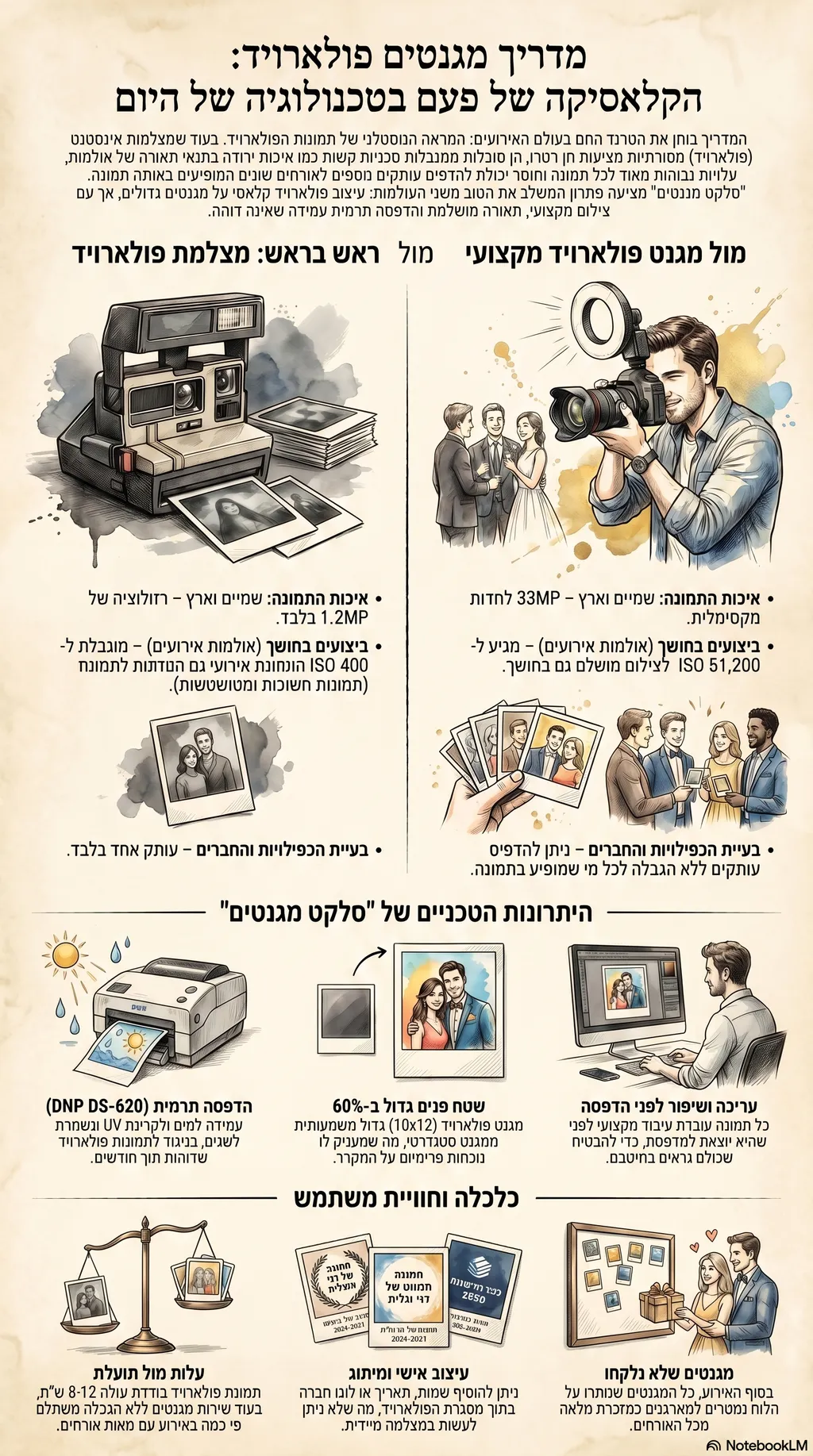 אינפוגרפיקה: כל מה שצריך לדעת על מגנטים פולארויד